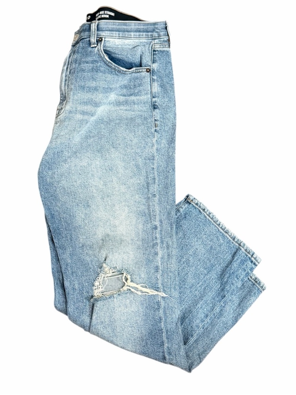 torrid size 14R High Rise Straight Classic Denim, Destruction version - Picture 4 of 9